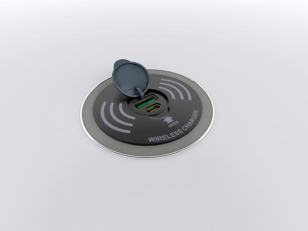 Wireless and Wired Charging Pad -- View 2 (Open)